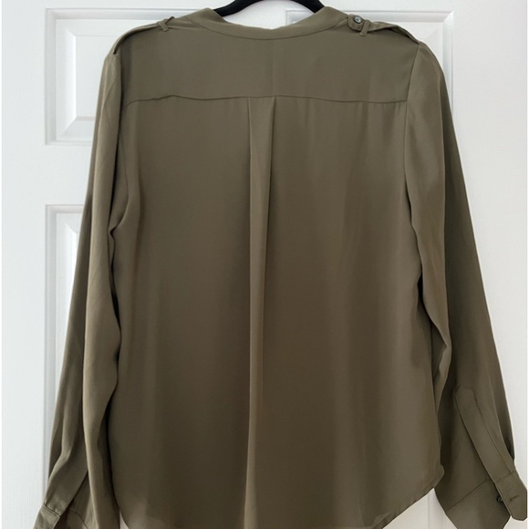 Banana Republic Olive Green Blouse - Picture 2 of 4